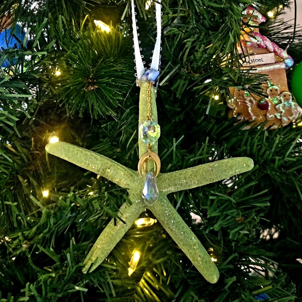 3 Handmade Starfish Ornaments